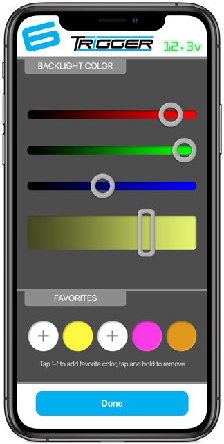 trigger controller backlight color 6 shooter